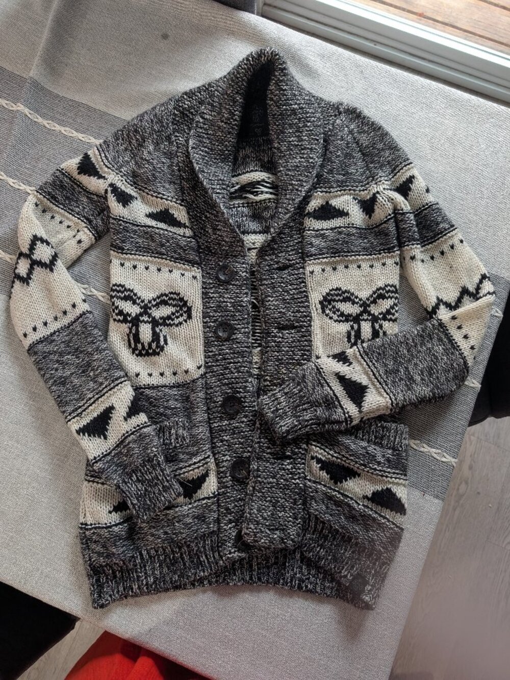 Lambs wool tna aritzia button up sweater